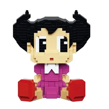 Astro Boy Anime Bloki Karikatūra Izsoles Attēls Celtniecības Ķieģeļi, Bērnu Rotaļlietas Bērniem Izglītības Lelle Brinquedos Cute Meitenes Dāvanas
