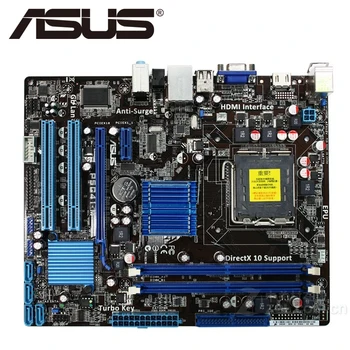 Asus P5G41-M Desktop Mātesplatē G41 Socket LGA 775 Q8200 Q8300 DDR2 8G u ATX UEFI BIOS Sākotnējā Izmanto Mainboard Pārdošanā