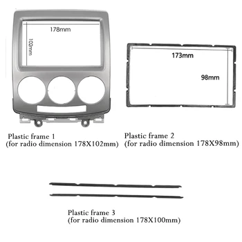 Audio Radio Fascijas Par MAZDA Premacy 5 i-Max 2007+ DVD Stereo Panelis Radio Pielāgošanas Paneļa Dash Mount Instalēt Komplektu Sejas Plate