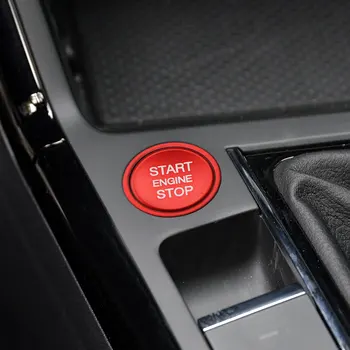 Auto Dzinēja Start Stop Pogu, Riņķa Vāka Apdare START Engine Pogu Nomainīt uz Lietu VW Passat B8 Tiguan Jetta Arteon