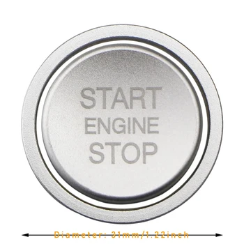 Auto Dzinēja Start Stop Pogu, Riņķa Vāka Apdare START Engine Pogu Nomainīt uz Lietu VW Passat B8 Tiguan Jetta Arteon