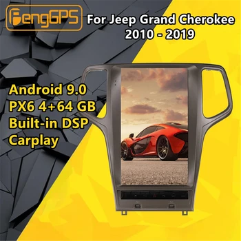 Auto multimedia player JEEP Grand Cherokee 2010-2019 Stereo Tesla Ekrāna Android PX6 Radio Audio GPS Navigācijas vienības Vadītājs BT