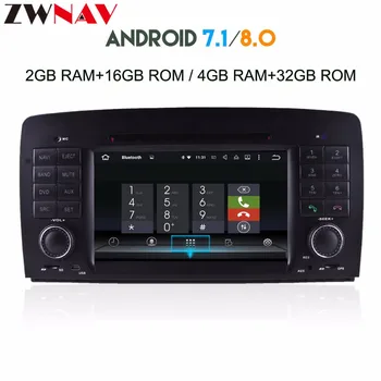Automašīnas Radio Octa core Android 8.0 Auto DVD Atskaņotājs, GPS vadītājs vienību Mercedes Benz RW 251 2006-2012 GPS Navigācijas auto stereo BT