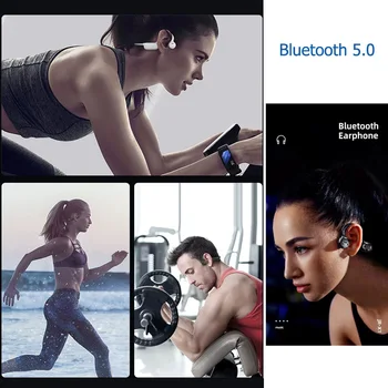 BGreen Bluetooth 5.0 Sporta Austiņu Ūdensizturīgs Darbojas Austiņas Velo, Pastaigu, Skriešanas Austiņas Atvērt Auss Bezvadu Austiņas