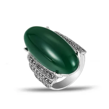 BIJOX STĀSTS 925 sudraba rotaslietas, gredzens ar ģeometriskas formas ruby emerald vintage gredzeni par sieviešu kāzu solījumu puse