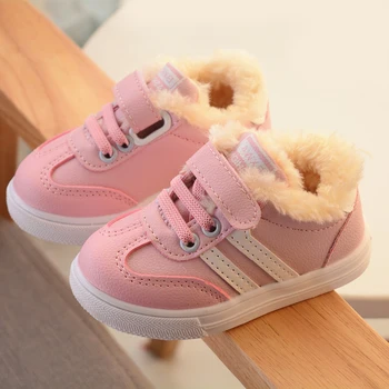 Baby Toddler kurpes ziemas ikdienas apavi meitenēm un zēniem, 1-6 gadiem Kids rudens sporta apavu Izmēriem 21-30# 555