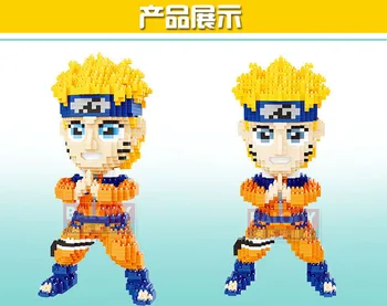 Balody 16093 Anime Naruto Hokage Uzumaki Ninja Karikatūra DIY 3D Modelis Diamond Mini Ēkas Mazo Blokus Ķieģeļu Montāža Rotaļlietu Kaste nr.