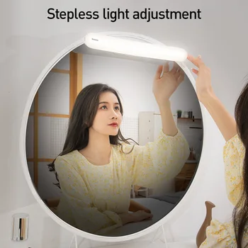 Baseus Spogulis Gaismas LED Sienas Gaismas Grims Tualetes Spoguli, Lukturi, Lampas Touch Switch Pārnēsājamu USB gaismas, tualetes galdiņš Vannas istaba