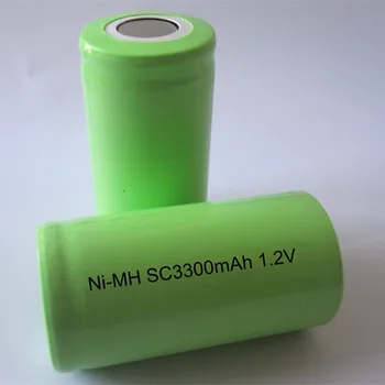 Bezmaksas piegāde Augstas kvalitātes Elektriskās rotaļlietas baterijas Ni-MH Ni mh SC 3300mAh 1.2 V Instrumenti, akumulatoru Lampas, baterijas 20pcs/daudz