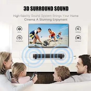 Bluetooth Skaņas Bārs Mini Portatīvo Soundbar Bezvadu Skaļruņi, Mājas Kinozāles Telpiskās Skaņas ar iebūvētu basu skaļruņi, TV/Phones