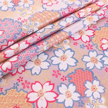 Brokāta žakarda raksts, audumu ziedu, apģērbu, cheongsam kimono šūšanas materiālu DIY dizaineri