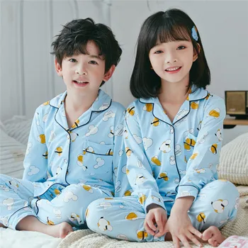 Bērnu Pidžamas Meitenēm Pidžamas Karikatūra Izdrukāt 2020. Gadam Pavasara Vasaras Bērni Pijama Set Boys Sleepwear 8 10 12 Gados Meitenes Homewear