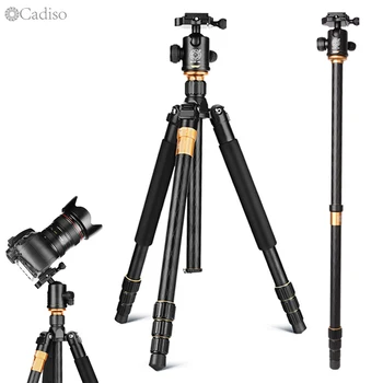 Cadiso Q999 profesionālo Kameru Portatīvās Tūrisma Statīvu SLR Kameras Statīva Komplekts Statīvs Monopod Bumbu Galvu Monopod par SLR Kameras