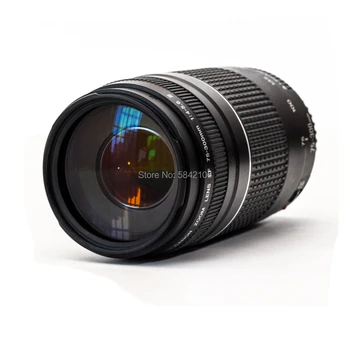 Canon objektīvs EF 75-300mm F/4-5.6 III Telefoto Lēcas 1300D 650D 600D 700D 77D 800D 60D 70D 80D 200D 7D T6 T3i T5i