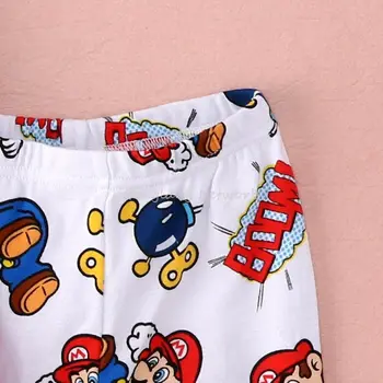 Cartoon Kids Toddler Zēni Super Mario Sleepwear Naktsveļu Pidžamas Komplekti, Bērnu Apģērbi 1-7Y