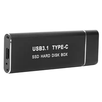 Cietā Diska Gadījumā SSD USB3.0 USB3.1 C Tipa M. 2 NGFF Ārējais Cietais Disks, HDD Kameras Operētājsistēmu Atbalsts Windows xp/Vista