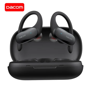 DACOM G05 TWS Bluetooth Earbuds Bass Taisnība Bezvadu Stereo Headphons Sporta Austiņas Auss Āķis Darbojas Austiņas iPhone Xiaomi
