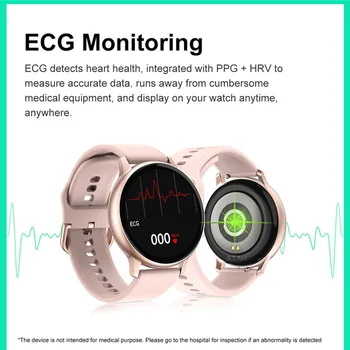 DT88 Pro Smart Skatīties sieviešu EKG+PPG Bluetooth Sirds ritma Noteicējs asinsspiediens IP67 Waterproof sieviešu Smartwatch vīriešiem