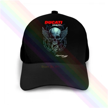 DUCATI Diavel Sacīkšu Motociklu Logo 2020 Jaunākais Black Tautas Beisbola cepure, Cepures Unisex