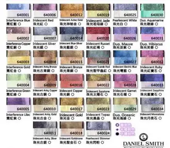 Daniel Smith Perlamutra 48 krāsas, Akvareļu krāsas Flash krāsošanas piederumi Pilnu Krāsu ūdens krāsu krāsu ar skārda kastē acuarelas