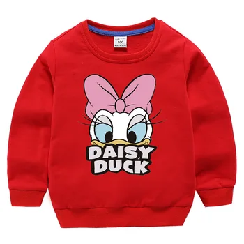 Disney Meiteņu sporta Krekli Pavasara Rudens Baby garām piedurknēm Kokvilna o-veida kakla Džemperis Bērniem Drēbes Zēnu Džemperis Bērns, Topi