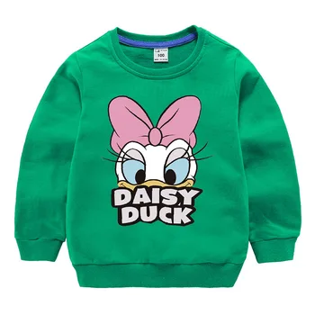 Disney Meiteņu sporta Krekli Pavasara Rudens Baby garām piedurknēm Kokvilna o-veida kakla Džemperis Bērniem Drēbes Zēnu Džemperis Bērns, Topi