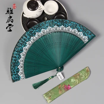 Dobi cirsts dekoratīvās fani vintage ķīniešu (kas nav vērpta no zīda ziedu iespiesti vintage ķīnas puse fanu mājas apdare amatniecības 40