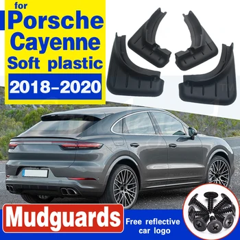 Dubļusargi par Porsche Cayenne PO536 2018~2020 Mudflap Fender Dubļu Sargi Splash Guard Auto Priekšā, Aizmugurējo riteņu Piederumi