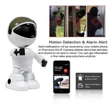 EVKVO 1080P Mākonis Home Security, IP Kameras Robots Intelligent Auto Izsekošanas Fotokameru ar Bezvadu WiFi CCTV Kameras Novērošanas Kamera