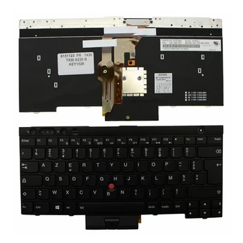 FR Tastatūras Lenovo ThinkPad L530 T430 T430S X230 W530 T530 T530I T430I franču AZERTY
