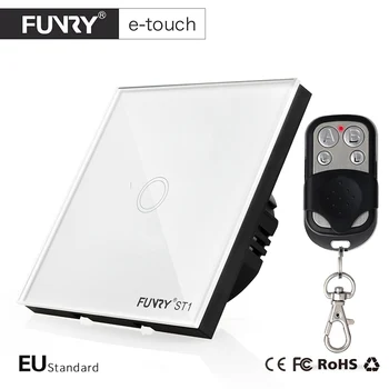 FUNRY ES Standarts 1 Banda Tālvadības Slēdzi, Smart Control On-off par Smart Home, Smart Sienas Slēdzi,Smart Lampas Slēdzis