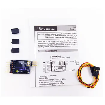 Frsky Mlvss Mini Lipo Sprieguma Sensors Smart ports Ļauj bez OLED Ekrāns X6R X4R X8R Uztvērējs RC FPV Sacīkšu Dūkoņa