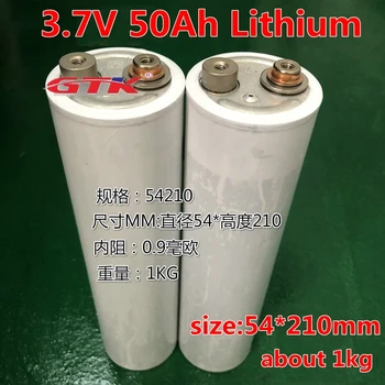 GTK cilindru 3,7 V 83Ah 85Ah 50Ah Litija jonu akumulators 3,7 V Lipo šūnas 12V 24V 48V ebike tricikls golfa grozā baterijas pack
