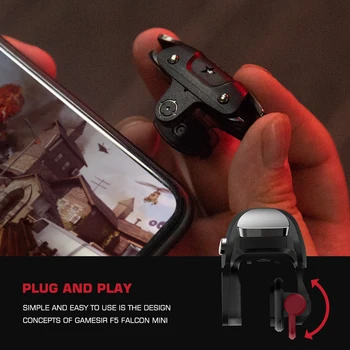 GameSir F5 Falcon Mini Mobilās Spēles Kontrolieris Plug and Play Gamepad iOS / Android Nav Nepieciešams Bluetooth APP Nulles Latentuma PUBG