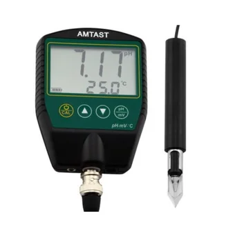 HACCP prasībām Atbilstošu pH-Metrs Testeri Gaļa, Siers Acidimeter Skābuma mērītājs, pH, Temperatūras, Augsta Precizitāte 0.01 pH