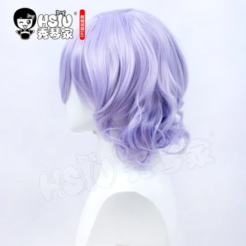 HSIU gameTwisted Wonderland cosplay Epel Felmier parūka slīpums taro krāsu īsiem matiem + Bezmaksas dāvana zīmola parūka klp