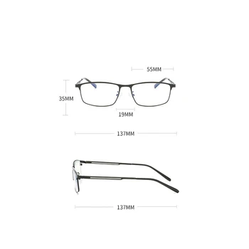 Iboode Augstas Kvalitātes Metāla Lasīšanas Brilles Anti Zilā Gaisma Palielināmo vecuma tālredzība Vīrieši Sievietes Brilles 0 1.0 1.5 2.0 2.5 3.5 4.0
