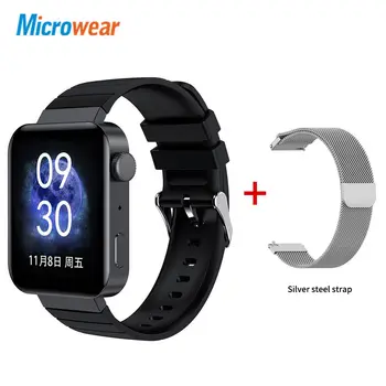 Ir 2021. Jaunu Microwear M1 Smart Skatīties, EKG, Temperatūras Sporta Dziesmu sirdsdarbība Bluetooth Zvanu Mūzikas IP68 Ūdensnecaurlaidīga Smartwatch