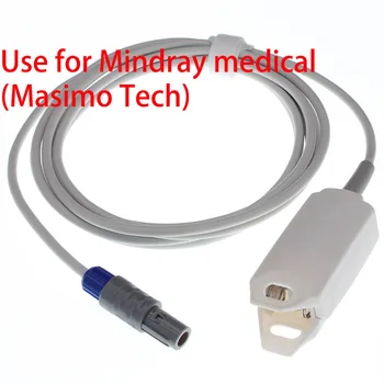 Izmantot Redel 6pin Mindray MP7000 pacientu SpO2 monitoru,pieaugušo/Bērnu/ pirkstu klipu dzīvnieku auss/mēles asins skābekļa sensora kabelis