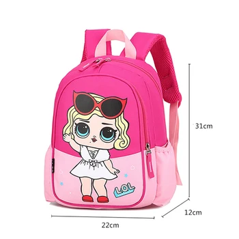 JAUNU LOL lelles PĀRSTEIGUMS mochila soma Bērnu Skolas Gudrs Soma plecak 3d Soma Karikatūra Izdrukāt Cute Anime kids Mugursoma Bērnudārzs