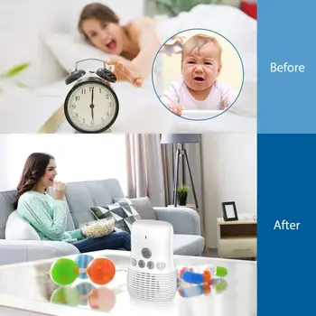 Jaunas Ielidošanas 2.4 Ghz bezvadu baby uzraudzīt, Mazās Pārnēsājamās Audio Bērnu Uzraudzīt, divvirzienu Audio Funkciju, domofons bērnu