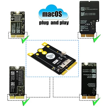 Jaunināšanas Versiju, Mini PCIe (mPCIe) Pārveidotāja Adapteris Kuģa Broadcom BCM943602CS BCM94360CD BCM94331 WiFi un Bluetooth Kartes
