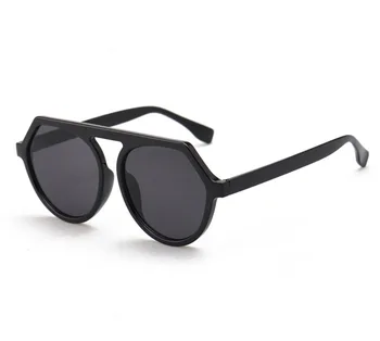 Jauno modes saulesbrilles sieviešu jūra liels rāmis apaļas saulesbrilles ar UV aizsardzības brilles Oculos de sol UV400