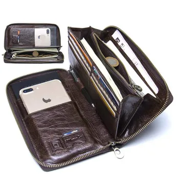 Jauns Liela jauda, multi-card nedaudz augsta kvalitāte seifs Biznesa seifs Sajūgs Monētu kabatas maku Gadījuma portfeļa Pasi, maku