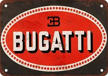Jaunu Skārda Zīme Bugatti Vintage Izskatu Pārpublicēšana 8x12 Collu Bārs Krogs Mājas Sienas Dekori Retro Metāla Mākslas Plakāts