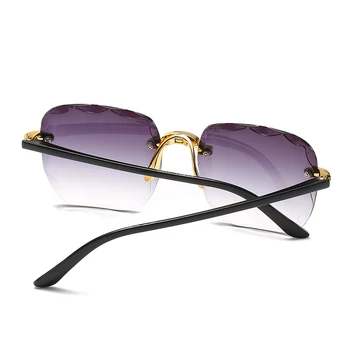 Jaunu Vintage Modes Lielgabarīta bez apmales Saulesbrilles Sieviešu Slavenā Luksusa Zīmola Dizaina Sexy Kvadrātmetru Liels Saules Brilles Sieviešu UV400