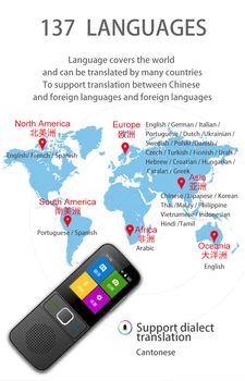Jaunu jaunināšanas 137 Bezsaistes Valodu Tulkotājs, 2,4 collu skārienjutīgais Ekrāns, Portatīvo Instant Balss Tulkotājs ir palīgs, bez interneta