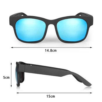 Jaunākās Kaula Vadāmība Bluetooth Smart Sporta Austiņu Saulesbrilles Bezvadu Stereo Audio Saulesbrilles Sporta Austiņas Austiņas