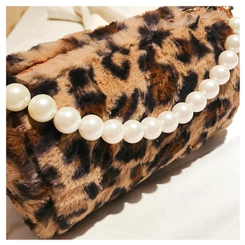 Jom Tokoy Mazo Sieviešu Soma, Modes Rokassomu, Leopards drukāt Mini Plīša Pleca Soma Sieviešu Messenger Bag 2019 Jaunu Pārdošanas 2204