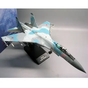 KARSTI BIOODED 1/100 Mēroga krievu SU-35 Super flanga nocietinājums Cīnītājs Lējumiem Metāla Plaknes Modeli Rotaļlieta Dāvana,Bērniem,Kolekcija